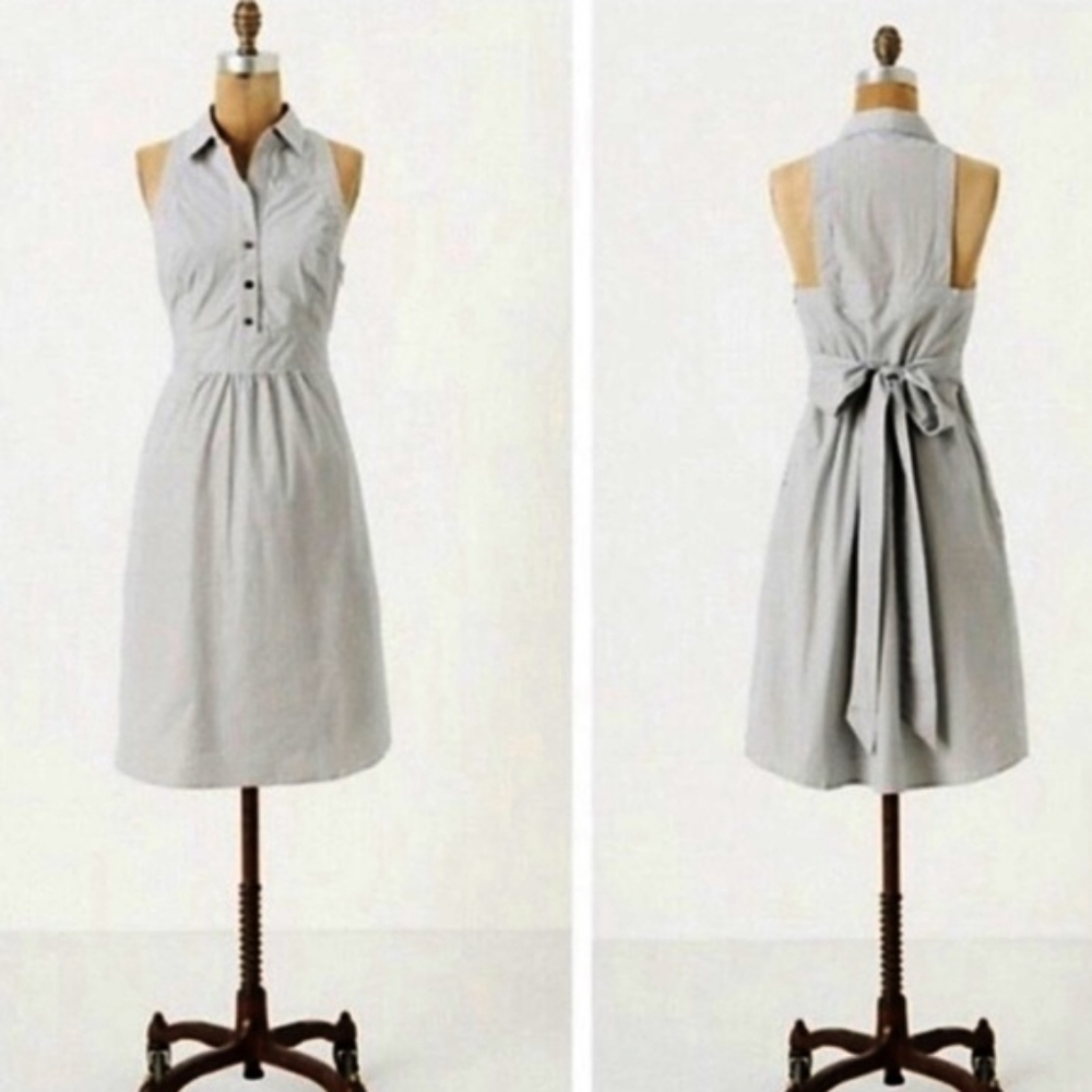 Maeve striped, collared dress